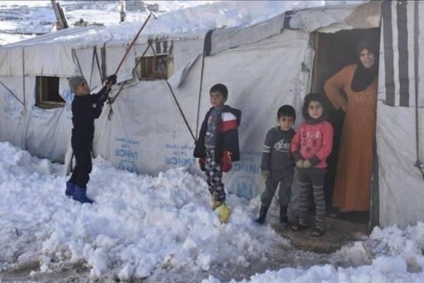  اللاجئين السوريين في المخيمات - ارشيف 