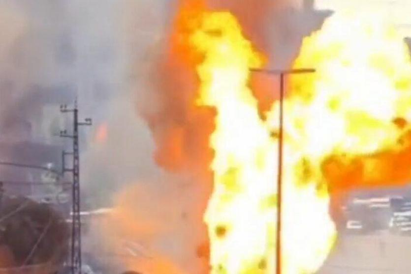 فيديو: انفجار شاحنة غاز يهز شمالي بيروت
