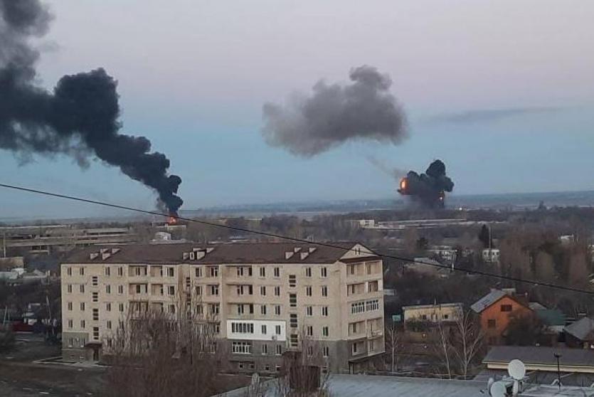 من القصف على خاركيف