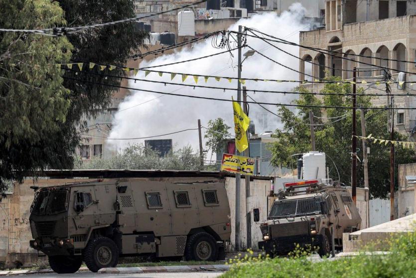 قوات الاحتلال خلال اقتحام جنين صباح السبت