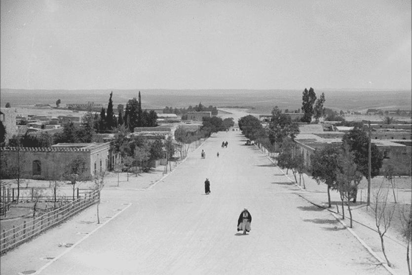 شارع الرئيسي لمدينة بئر السبع أغسطس/آب 1932