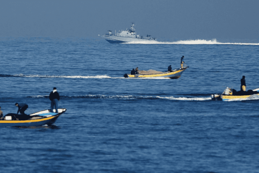 قوارب الصيادين في بحر غزة - ارشيفية