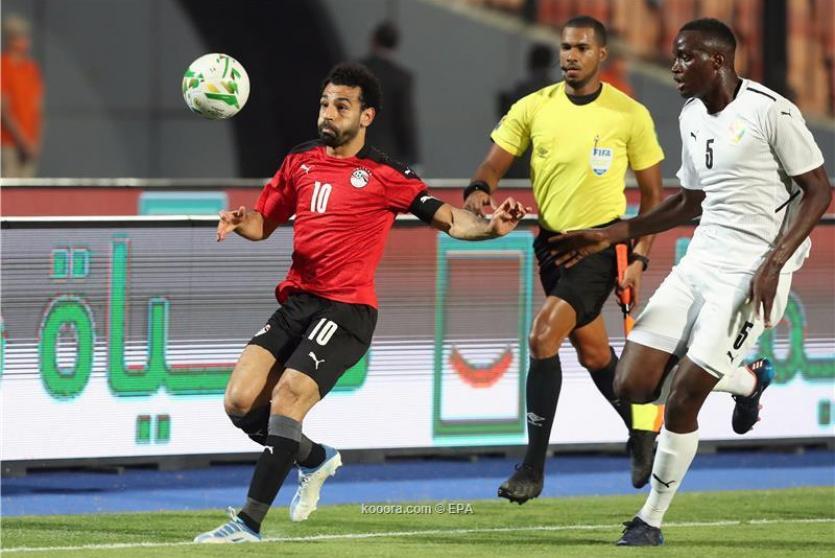 من مباراة مصر ضد غينيا