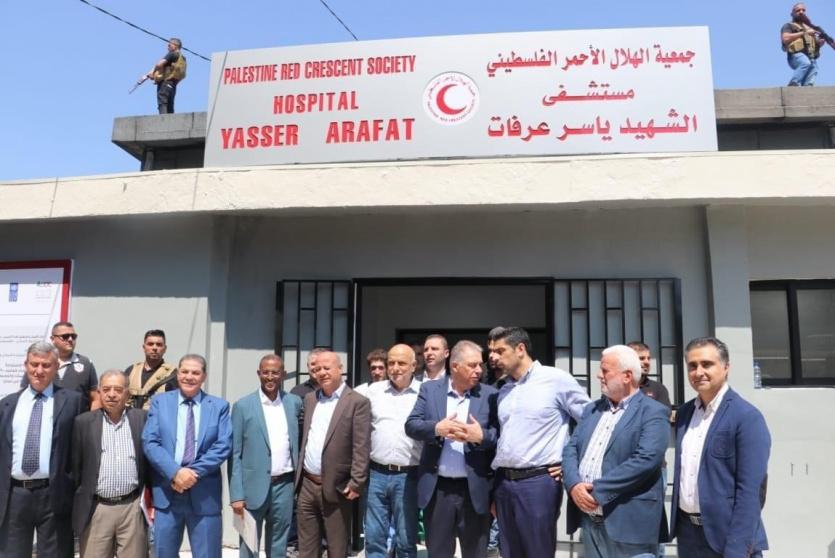 دبور يشارك في افتتاح المرحلة الأولى من البناء لمجمع الشهيد ياسر عرفات الطبيّ جنوب لبنان