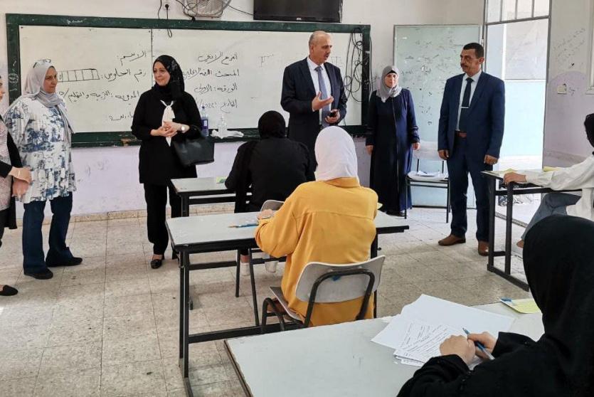 جولة تفقدية لقاعات امتحان الثانوية العامة في محافظة جنين