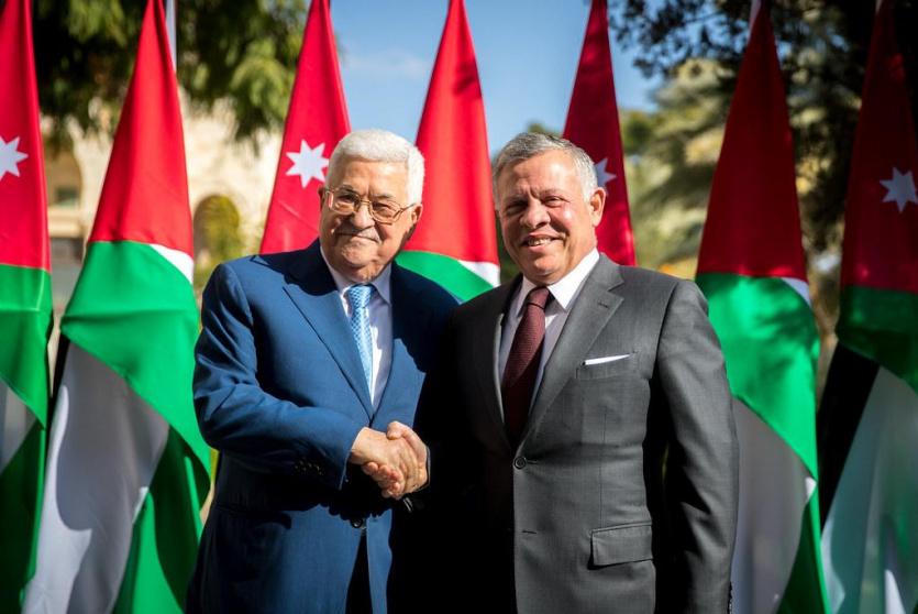 الرئيس محمود عباس والملك عبدالله -أرشيف-