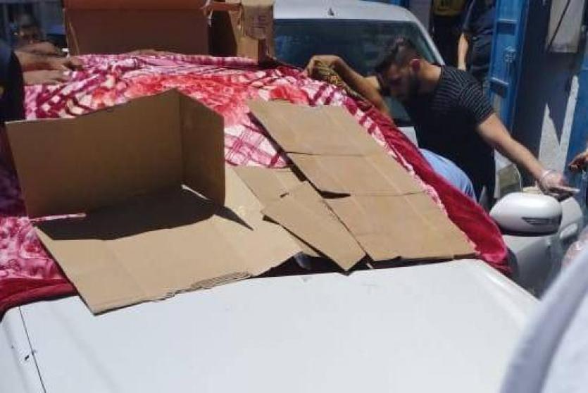 من مكان إطلاق النار 