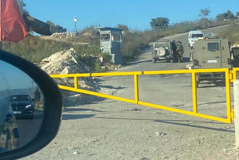 من مكان تعرض قوة من جيش الاحتلال لإطلاق نار بالقرب من مستوطنة 