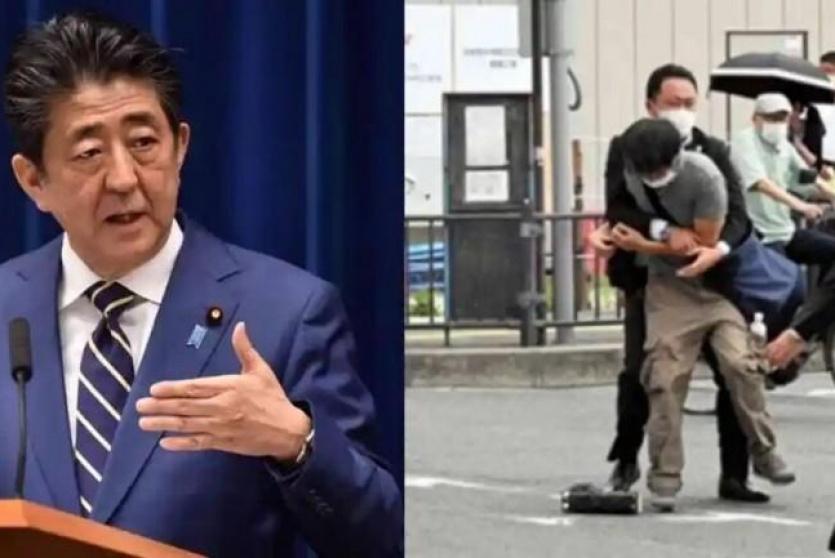 لحظة استهداف  رئيس الوزراء الياباني السابق شينزو آبي