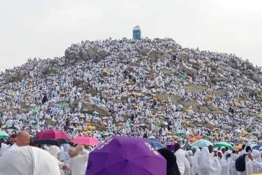 الحجاج على صعيد عرفات  اليوم 