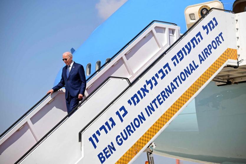 وصول الرئيس بايدن إلى إسرائيل