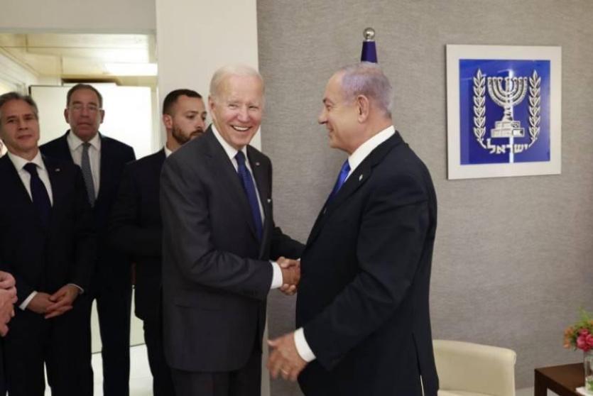  لقاء جمع زعيم المعارضة الإسرائيلية بنيامين نتنياهو بالرئيس الأمريكي جو بايدن
