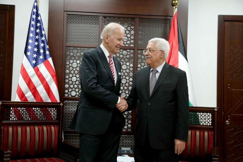 بايدن والرئيس عباس - صورة أرشيفية 