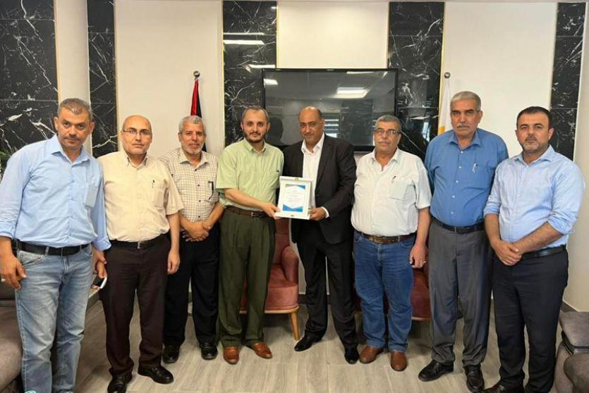 الاتحاد العام للصناعات الفلسطينيه يستقبل وكيل وزاره العمل 