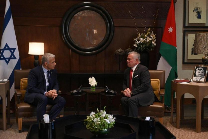  العاهل الأردني يلتقي رئيس الوزراء الإسرائيلي في عمان
