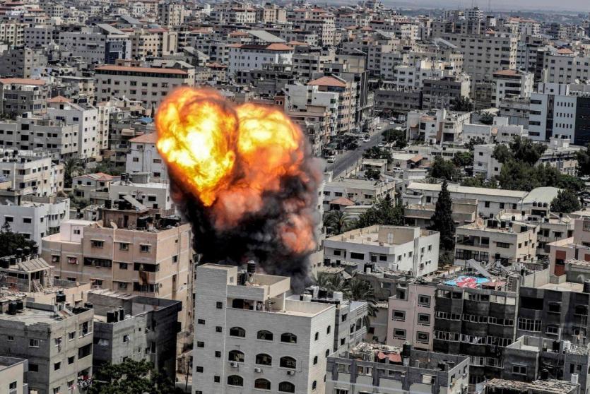 قصف خلال العدوان الأخير على غزة