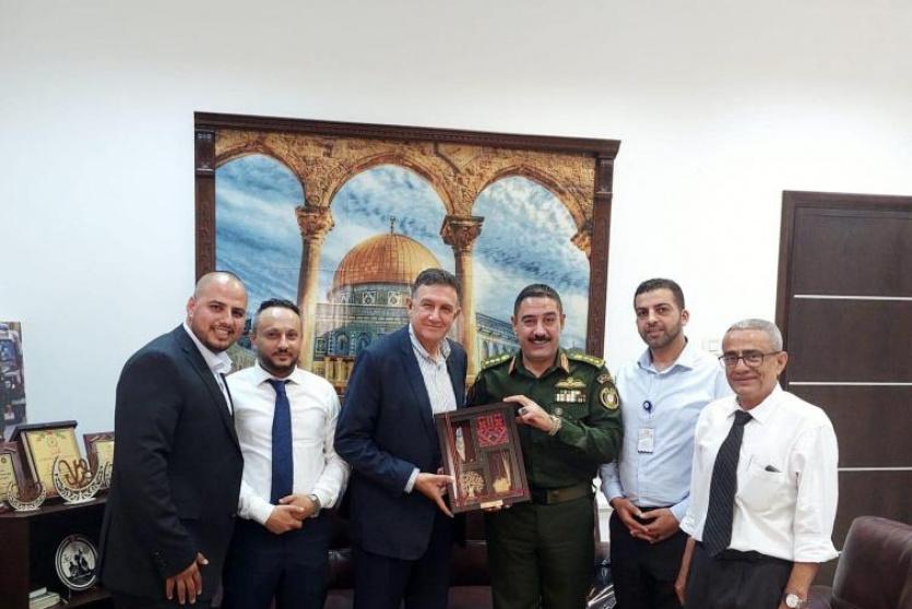 جانب من لقاء التقى مجلس إدارة شركة كهرباء القدس ب قائد قوات الأمن الوطني لمحافظة رام الله والبيرة