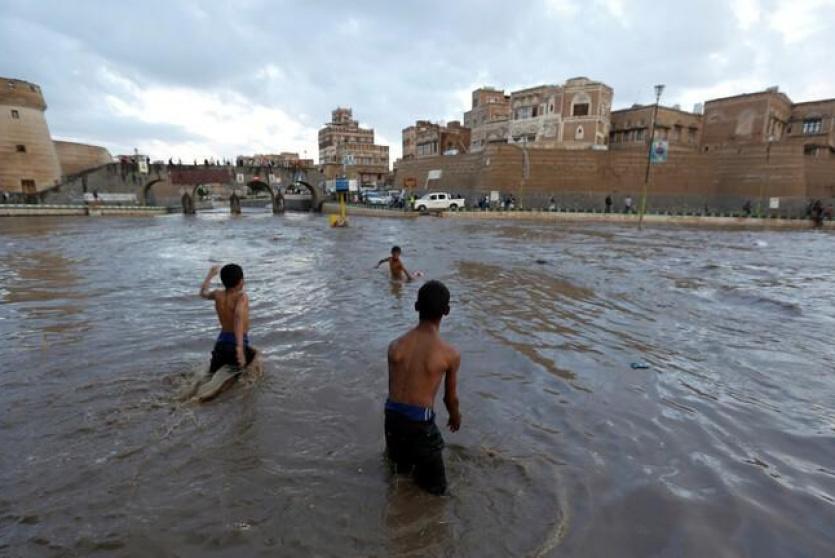 فيضانات هائلة في اليمن