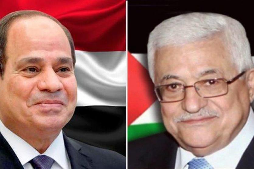 الرئيس عباس يلتقي نظيره المصري