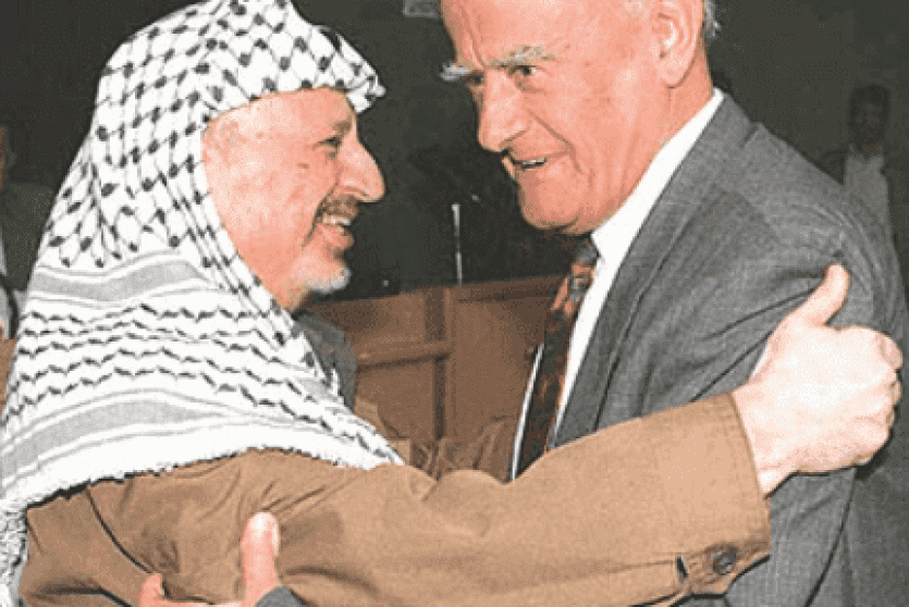 الراحلان حيد عبد الشافي والرئيس ياسر عرفات