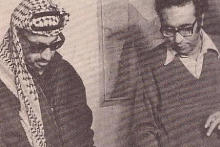 القائد ماجد أبو شرار برفقة الرئيس الشهيد ياسر عرفات