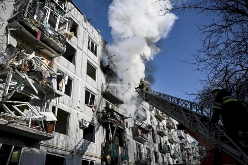  قصف روسي عنيف على العاصمة الأوكرانية كييف