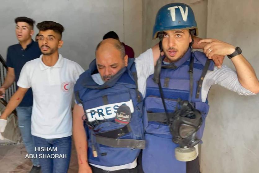 الاعتداءات الإسراءيلية على الصحفيين الفلسطينيين