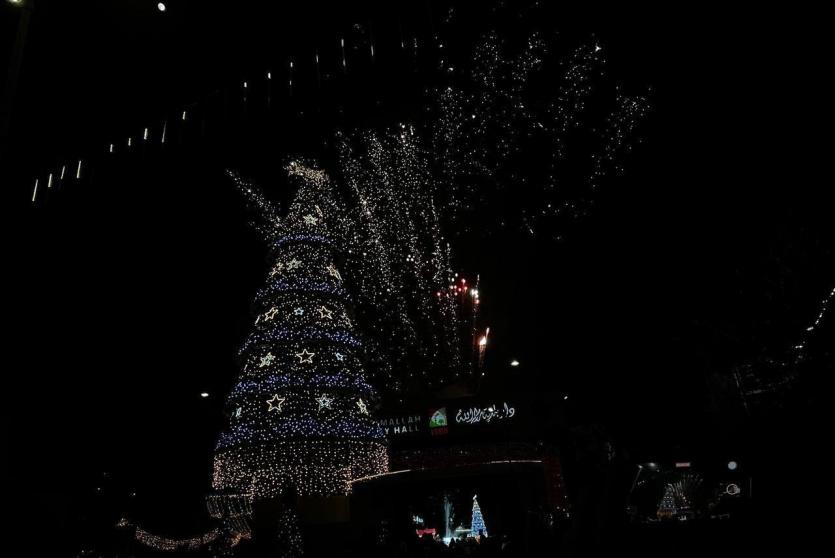 شجرة الميلاد في رام الله