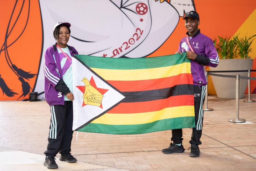 روفارو ونجلها كونداي من زيمبابوي يعربان عن فخرهما بالتطوّع في مونديال قطر 2022