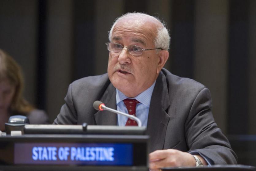 المندوب الدائم لدولة فلسطين لدى الأمم المتحدة، السفير رياض منصور