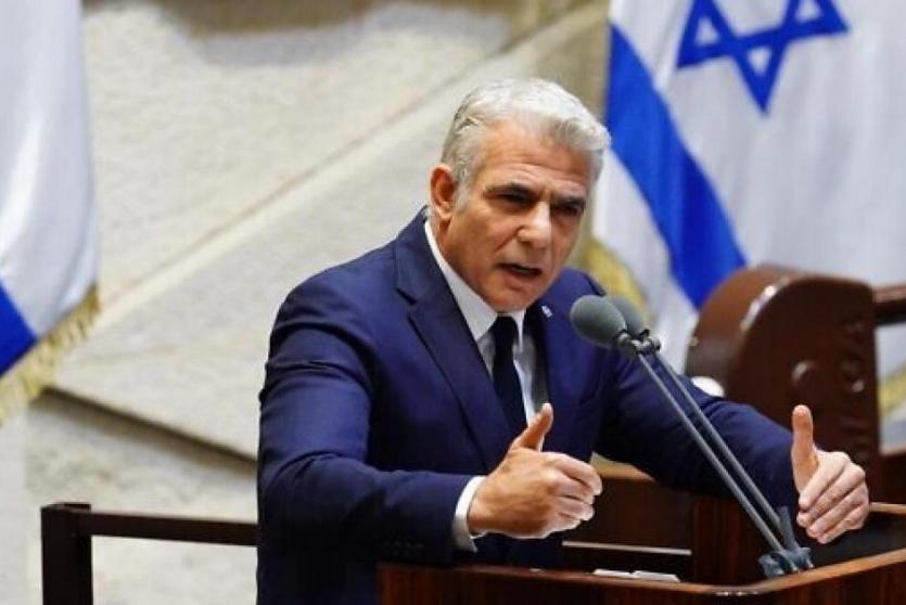  رئيس المعارضة الإسرائيلية، يائير لبيد