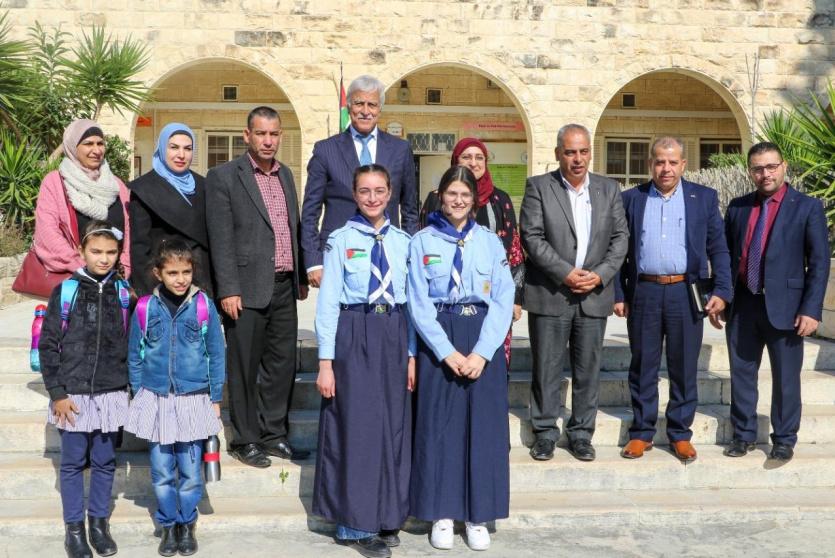 خلال زيارة وزير التربية لمدارس في طولكرم