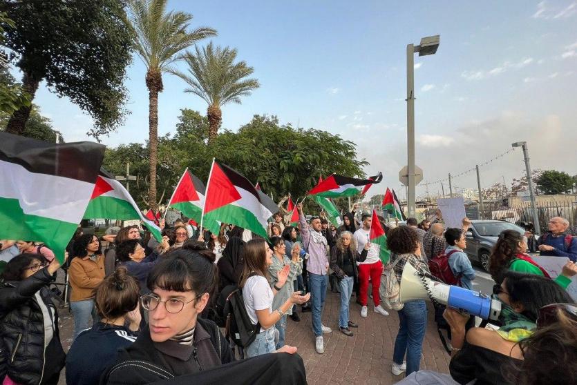 وقفة احتجاجية في يافا تنديدا بالعدوان الإسرائيلي على جنين