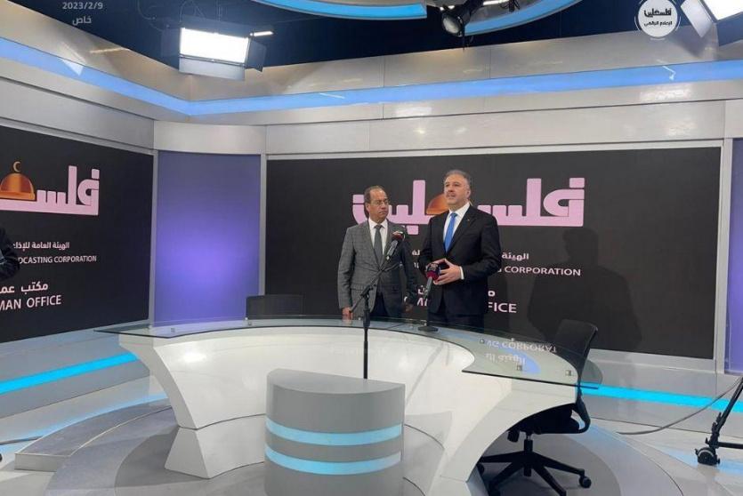 جانب من افتتاح المكتب الجديد المملوك للهئية العامة للإذاعة والتلفزيون في عمان