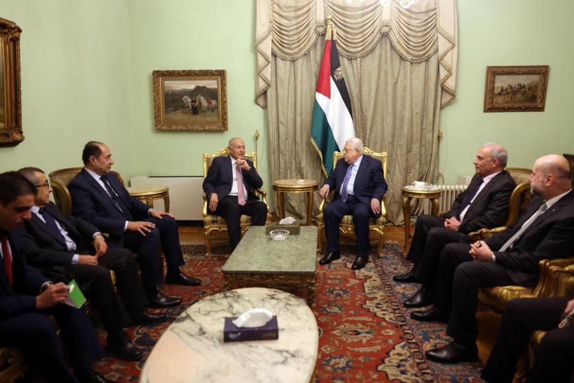 الرئيس عباس يستقبل الأمين العام لجامعة الدول العربية