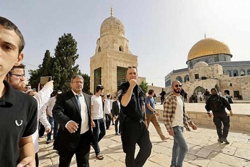 بن غفير يقتحم المسجد الأقصى المبارك