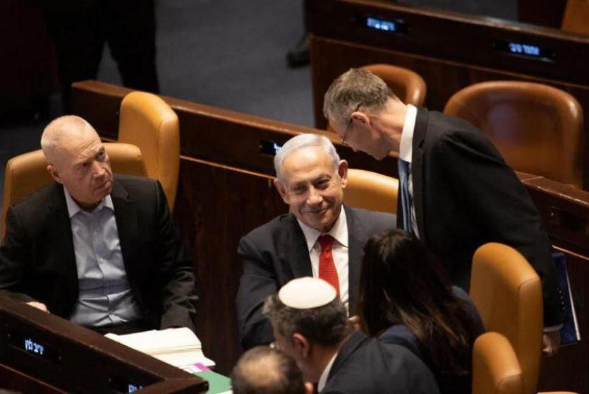 رئيس الحكومة الإسرائيلية بنيامين نتنياهو في إحدى جلسات الكنيست الإسرائيلي