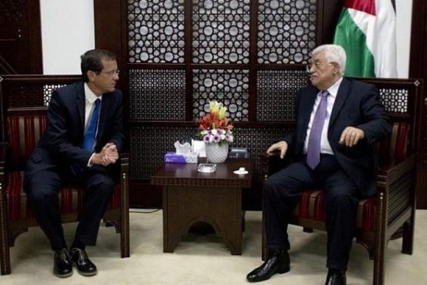 لقاء جمع الرئيس الفلسطيني بنظيره الإسرائيلي - أرشيف