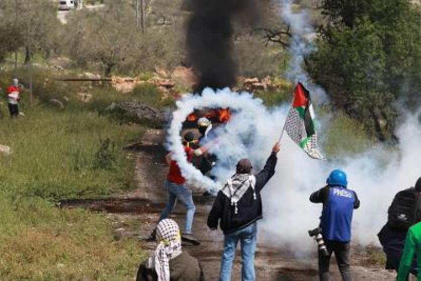 قمع مسيرة كفر قدوم الاسبوعية