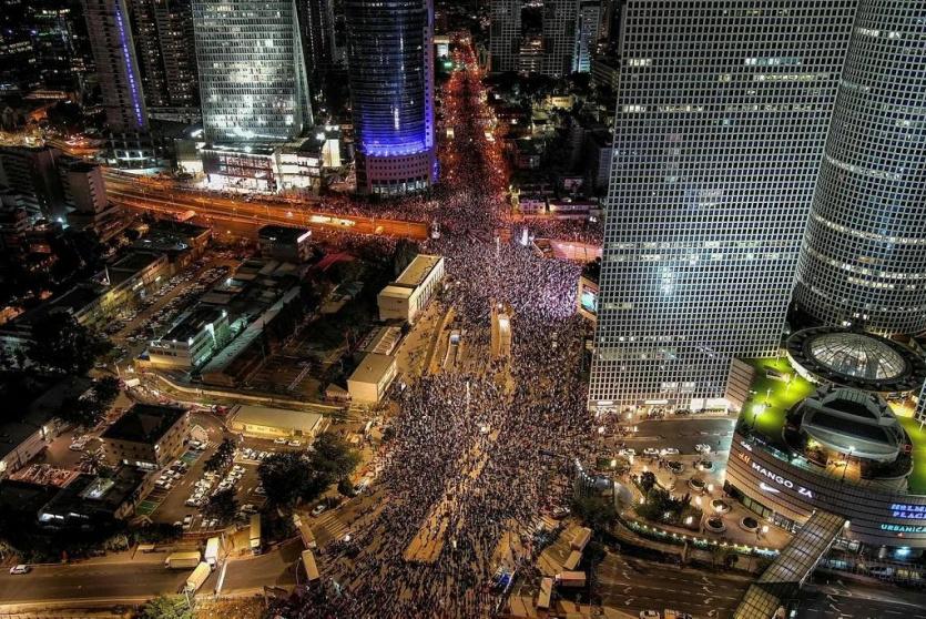 تظاهرات في تل أبيب ضد حكومة نتنياهو