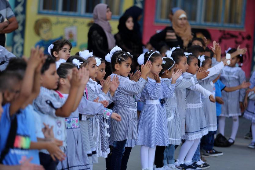 طلبة مدارس في فلسطين - ارشيف