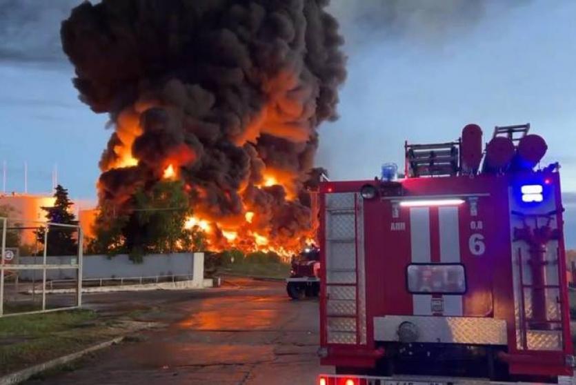حريق في مدينة سيفاستوبول