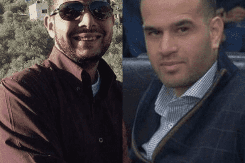 الشابين حسن القطناني ومعاذ المصري اللذان اغتالهما الاحتلال صباح اليوم في نابلس