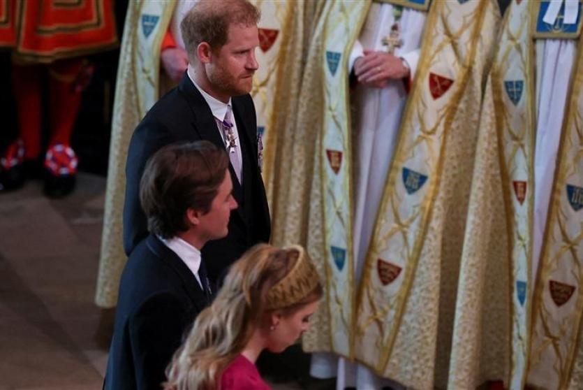 الأمير هاري في حفل تتويج الملك تشارلز