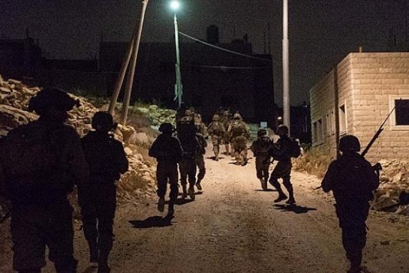 افتحامات فوات الاحتلال الليلة لمناطق في الضفة الغربية