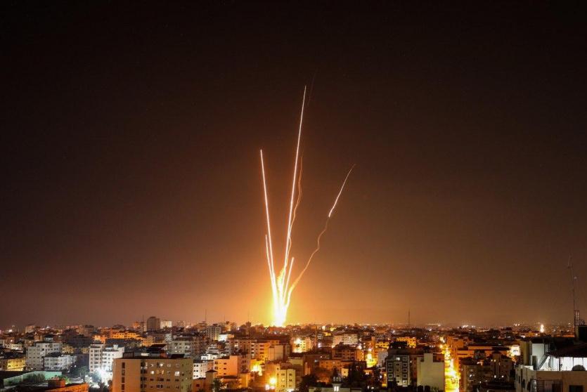 صواريخ غزة - تصوير عطية درويش