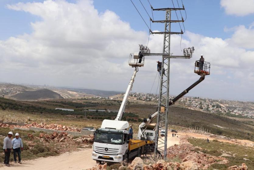 تركيب محول كهربائي جديد بقدرة 15 MVA في قرية دير أبو مشعل