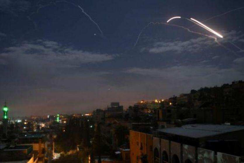 قصف إسرائيلي على مواقع في ريف دمشق - أرشيف