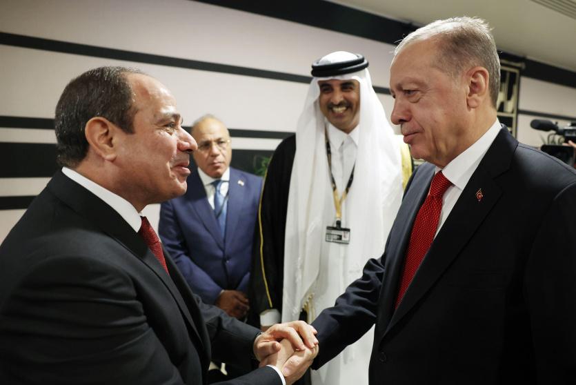 لقاء جمع الرئيس التركي بنظيره المصري - أرشيف