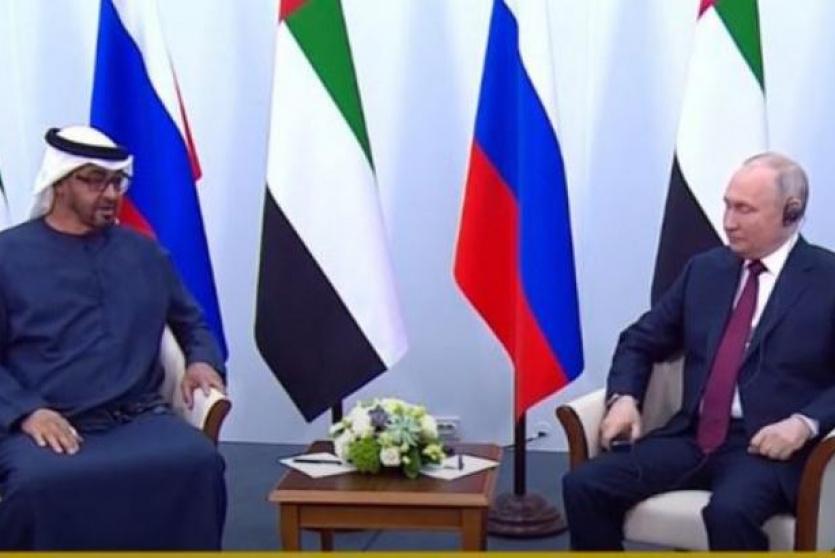 بوتين يستقبل محمد بن زايد في سان بطرسبرغ